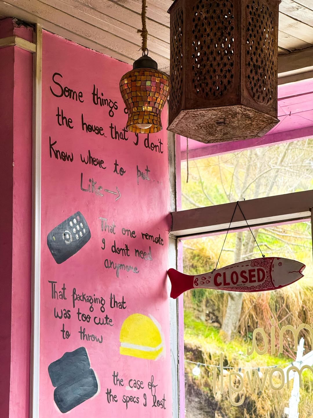 The hot-pink cottage at Ghar 1964